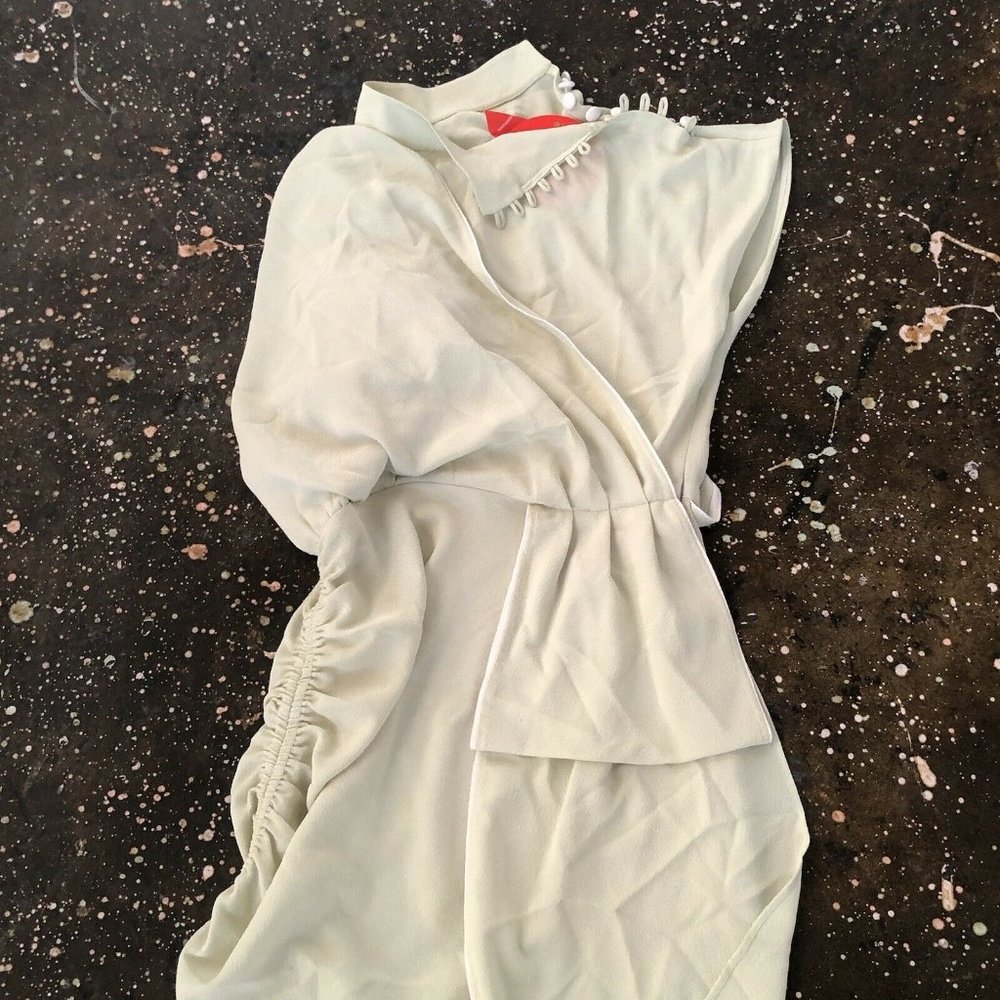 MARIANNA SENCHINA Toga Dress Pistachio Green Party - Picture 9 of 10